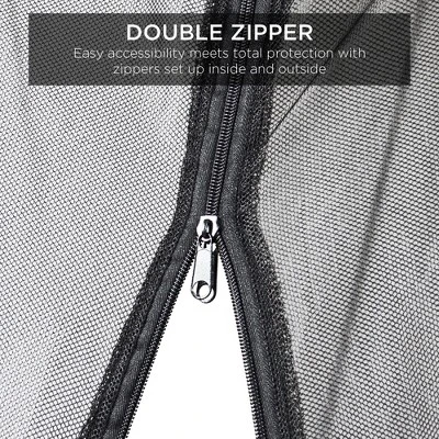 Best Choice Products 9ft Adjustable Bug Screen Accessory For Outdoor Patio Umbrella W/ Polyester Net, Fillable Base 4 Best Choice Products 9ft Adjustable Bug Screen Accessory For Outdoor Patio Umbrella W/ Polyester Net, Fillable Base - Image 4