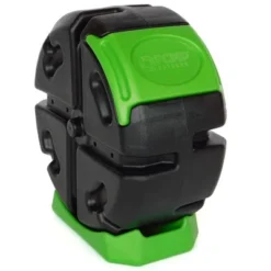 FCMP Outdoor RC2000WB-GRN 19-Gal Plastic Single Chamber Half Size Rolling Composter Outdoor Rotating Garden Compost Bin, Black/Green (2 Pack) -Sunnydaze Decor Store GUEST b0a3c34c bcb8 4dc3 87d3 9642df438701