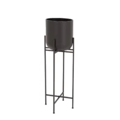 Olivia & May Modern With Stand Iron Planter Pots Black 35 Olivia & May Modern With Stand Iron Planter Pots Black -Sunnydaze Decor Store GUEST b154b4f1 50f5 479a bca4 d02062113cc0