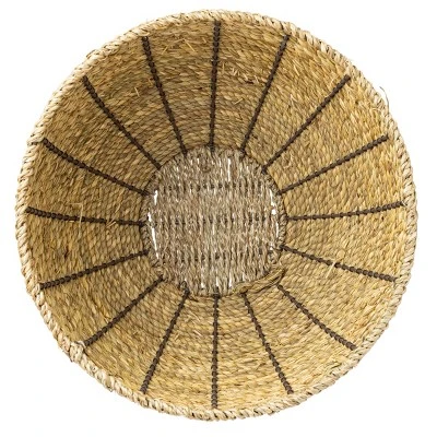 Small Dry Basket Planter Seagrass & Metal - Foreside Home & Garden 3 Small Dry Basket Planter Seagrass & Metal - Foreside Home & Garden - Image 3