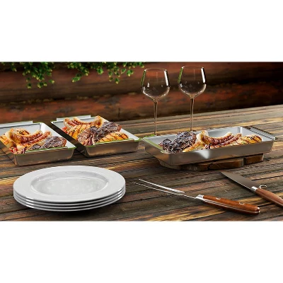 Yukon Glory Triple Grill Basket Set With Clip-On Handle, Perfect For Grilling Fish, Veggies And Meats 4 Yukon Glory Triple Grill Basket Set With Clip-On Handle, Perfect For Grilling Fish, Veggies And Meats - Image 4