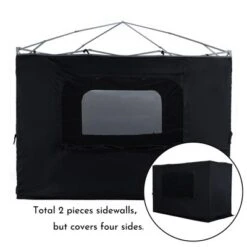 Aoodor Canopy Sidewall Replacement With 2 Side Zipper And Windows For 10' X 10' Pop Up Canopy Tent (Sidewall Only) -Sunnydaze Decor Store GUEST b3362cba 9c28 499f 9767 66a543a4ba47