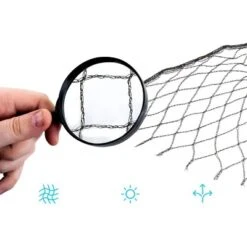 Viirkuja 4" X 5"m Fine Mesh Pond Bird Repellent Net, Black