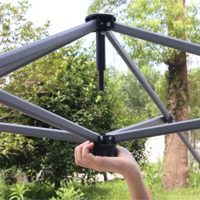 Outsunny 8' X 8' Pop Up Canopy, Foldable Gazebo Tent With Carry Bag With Wheels And 4 Leg Weight Bags For Outdoor Garden Patio Party 4 Outsunny 8' X 8' Pop Up Canopy, Foldable Gazebo Tent With Carry Bag With Wheels And 4 Leg Weight Bags For Outdoor Garden Patio Party - Image 4