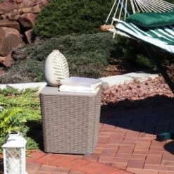 Sunnydaze Decor Sunnydaze Rattan Design Outdoor Side Table With Storage - 11.5-Gal. 15 Sunnydaze Decor Sunnydaze Rattan Design Outdoor Side Table With Storage - 11.5-Gal. -Sunnydaze Decor Store GUEST b5677396 90c8 44ec 9eef 3877a6c27379