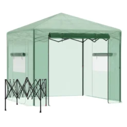 OutsunnyPortable Pop-up Walk-in Greenhouse With Roll-up Door 17 OutsunnyPortable Pop-up Walk-in Greenhouse With Roll-up Door -Sunnydaze Decor Store GUEST b59b348f 09c6 4d99 b32a 036f33f6e6ac