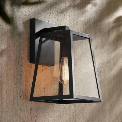 John Timberland Arrington Modern Outdoor Wall Light Fixture Mystic Black 13" Clear Glass For Post Exterior Barn Deck House Porch Yard Posts Patio Home 5 John Timberland Arrington Modern Outdoor Wall Light Fixture Mystic Black 13" Clear Glass For Post Exterior Barn Deck House Porch Yard Posts Patio Home - Image 5