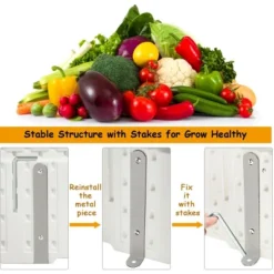 Costway 4 Pcs 48.5'' Raised Garden Bed Square Plant Box Planter Flower Vegetable White 14 Costway 4 Pcs 48.5'' Raised Garden Bed Square Plant Box Planter Flower Vegetable White -Sunnydaze Decor Store GUEST b7397a6c 3c0c 4464 a0e6 08df65456ae3