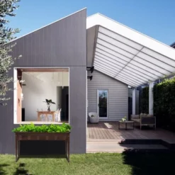 LuxenHome 50" W Brown Metal Rectangular Raised Garden Planter -Sunnydaze Decor Store GUEST b777ad79 1d0b 4d96 89d8 aa50aa841de2