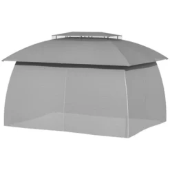 Outsunny 13' X 10' Patio Gazebo Outdoor Canopy Shelter With Sidewalls, Double Vented Roof, Steel Frame For Garden, Lawn, Backyard And Deck 9 Outsunny 13' X 10' Patio Gazebo Outdoor Canopy Shelter With Sidewalls, Double Vented Roof, Steel Frame For Garden, Lawn, Backyard And Deck -Sunnydaze Decor Store GUEST baa155d6 6f86 4c3f 92f9 4f567ad6d0a2