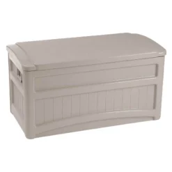 Suncast 73 Gallon Outdoor Patio Deck Storage Organization Box, Taupe (2 Pack) 5 Suncast 73 Gallon Outdoor Patio Deck Storage Organization Box, Taupe (2 Pack) -Sunnydaze Decor Store GUEST babaa122 89a6 407d 82be 9541af879e50