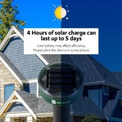 Dartwood Outdoor Solar Ultrasonic Pest And Mole Repellent For Groundhogs, Rats, Mice, Snakes In Your Gardens, Lawns And Yards (2 Pack) -Sunnydaze Decor Store GUEST bad078b0 ca33 4c0c 9d44 2582379c838d