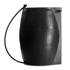 FCMP Outdoor 50-Gallon BPA Free Flat Back Home Rain Catcher Water Storage Collection Barrel For Watering Outdoor Plants & Gardens, Black (2 Pack) 6 FCMP Outdoor 50-Gallon BPA Free Flat Back Home Rain Catcher Water Storage Collection Barrel For Watering Outdoor Plants & Gardens, Black (2 Pack) -Sunnydaze Decor Store GUEST bb1fd119 ee84 46b7 8ddf 8743a8ca2d60