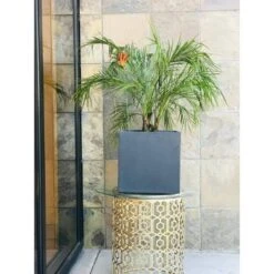 12" Square Concrete/Fiberglass Elegant Indoor/Outdoor Planter Charcoal Gray - Rosemead Home & Garden, Inc. 12 12" Square Concrete/Fiberglass Elegant Indoor/Outdoor Planter Charcoal Gray - Rosemead Home & Garden, Inc. -Sunnydaze Decor Store GUEST bb6ae340 b9ff 40e0 92f4 8a6c95a67331
