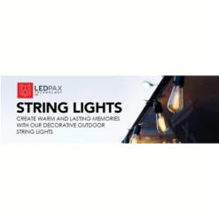 48 FT String Light LED Color Changing RGBW With Remote 24 Bulb Black -Sunnydaze Decor Store GUEST bc3c4368 192a 49c1 981f 73d5ce657b56