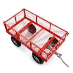 Gorilla Cart 800lbs. Capacity Heavy Duty Durable Steel Mesh Flatbed Garden Utility Wagon - Red 6 Gorilla Cart 800lbs. Capacity Heavy Duty Durable Steel Mesh Flatbed Garden Utility Wagon - Red -Sunnydaze Decor Store GUEST bc9343aa 68cd 45fb 8678 7c9454775b31