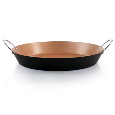 Oster® Oster Stonefire Carbon Steel Nonstick 16 Inch Paella Pan In Copper 7 Oster® Oster Stonefire Carbon Steel Nonstick 16 Inch Paella Pan In Copper - Image 7