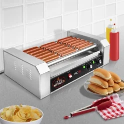 Olde Midway Electric Hot Dog Roller Grill Cooker, Commercial Grade Machine 15 Olde Midway Electric Hot Dog Roller Grill Cooker, Commercial Grade Machine -Sunnydaze Decor Store GUEST be50d501 206d 4bde 871e 099e450ede09