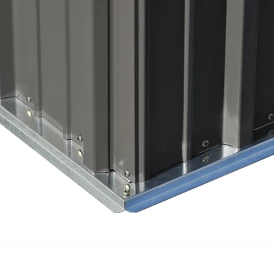 Patio 5ft X 3ft Garden Shed, Metal Lean-to Storage Shed With Lockable Door-ModernLuxe 9 Patio 5ft X 3ft Garden Shed, Metal Lean-to Storage Shed With Lockable Door-ModernLuxe - Image 9