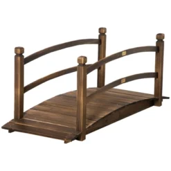 Outsunny 4.7' Garden Bridge, Arc Wood Footbridge, Decorative Pond Bridge With Side Rails 12 Outsunny 4.7' Garden Bridge, Arc Wood Footbridge, Decorative Pond Bridge With Side Rails -Sunnydaze Decor Store GUEST c05e899a a1d9 4ec2 b6cb 080c4691956c