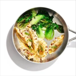 OXO 9.5" Mira Tri-Ply Stainless Steel Skillet With Lid Silver -Sunnydaze Decor Store GUEST c0eb2b72 fe96 4f02 ae21 83a41477af96