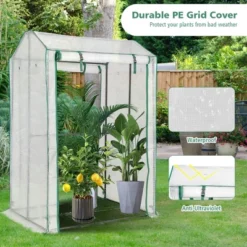 Costway 39'' X 32'' X 59'' Walk-in Garden Greenhouse Warm House For Plant Growing -Sunnydaze Decor Store GUEST c197ea17 a025 4dd4 ade4 587afa2e22de