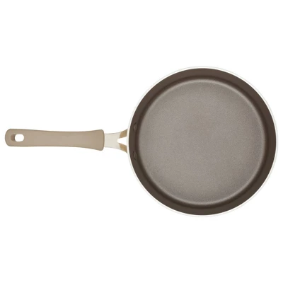 Rachael Ray Cook + Create 3qt Aluminum Nonsticke Saute Pan With Lid - Almond 3 Rachael Ray Cook + Create 3qt Aluminum Nonsticke Saute Pan With Lid - Almond - Image 3