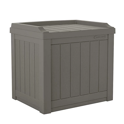 Suncast 22 Gallon Indoor Or Outdoor Backyard Patio Small Storage Deck Box With Attractive Bench Seat And Reinforced Lid, Stone (4 Pack) 1 Suncast 22 Gallon Indoor Or Outdoor Backyard Patio Small Storage Deck Box With Attractive Bench Seat And Reinforced Lid, Stone (4 Pack)