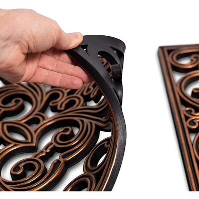 BirdRock Home Rubber Stepping Stone Tiles - 15 X 15" - Set Of 3 - Copper 1 BirdRock Home Rubber Stepping Stone Tiles - 15 X 15" - Set Of 3 - Copper