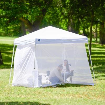 Z-Shade 10 Foot Horizon Angled Leg Screen Shelter Attachment W/ 10 By 10 Foot Angled Leg Instant Shade Canopy Tent Portable Shelter 2 Z-Shade 10 Foot Horizon Angled Leg Screen Shelter Attachment W/ 10 By 10 Foot Angled Leg Instant Shade Canopy Tent Portable Shelter - Image 2