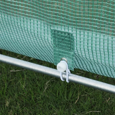 Outsunny 20' X 10' X 7' Tunnel Greenhouse Large Walk-In Warm House Deluxe High GardenHot House With 8 Roll Up Windows & Roll Up Door, Steel Frame 5 Outsunny 20' X 10' X 7' Tunnel Greenhouse Large Walk-In Warm House Deluxe High GardenHot House With 8 Roll Up Windows & Roll Up Door, Steel Frame - Image 5