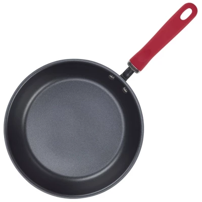 Rachael Ray Create Delicious 10.25" Hard Anodized Nonstick Fry Pan Red Handles 2 Rachael Ray Create Delicious 10.25" Hard Anodized Nonstick Fry Pan Red Handles - Image 2