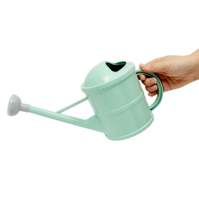 Farmlyn Creek Small Mint Green Plastic Watering Can With Long Spout Sprinkler Head For Garden, Indoor And Outdoor Plants, Flowers, 0.4 Gallon 5 Farmlyn Creek Small Mint Green Plastic Watering Can With Long Spout Sprinkler Head For Garden, Indoor And Outdoor Plants, Flowers, 0.4 Gallon - Image 5