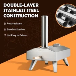 Costway Wood Pellet Pizza Oven Pizza Maker Portable Outdoor Pizza Stone W/ Foldable Leg 14 Costway Wood Pellet Pizza Oven Pizza Maker Portable Outdoor Pizza Stone W/ Foldable Leg -Sunnydaze Decor Store GUEST c5ed49e4 17a2 4623 ab46 d4f80c70a6ec