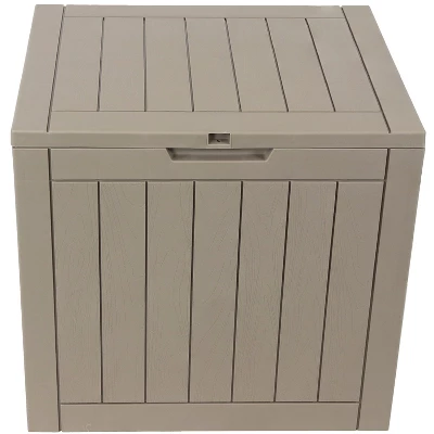Sunnydaze Decor Sunnydaze Lockable Outdoor Small Deck Box With Storage And Side Handles - 32-Gal. 3 Sunnydaze Decor Sunnydaze Lockable Outdoor Small Deck Box With Storage And Side Handles - 32-Gal. - Image 3