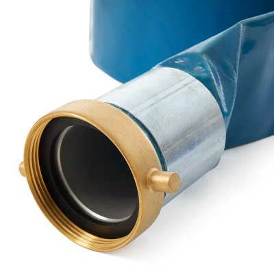 Apache 98138065 3 Inch Diameter 50 Foot Length 55 PSI Polyester Reinforced PVC Lay Flat Pool Sump Pump Hose With Aluminum Quick-Shank Connections Blue 4 Apache 98138065 3 Inch Diameter 50 Foot Length 55 PSI Polyester Reinforced PVC Lay Flat Pool Sump Pump Hose With Aluminum Quick-Shank Connections Blue - Image 4