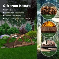 Costway 3.3FT Garden Bridge Classic Arc Wooden Bridge Decorative Garden Landscape 15 Costway 3.3FT Garden Bridge Classic Arc Wooden Bridge Decorative Garden Landscape -Sunnydaze Decor Store GUEST ca51326f 0f78 45b4 9633 f204e8002cc3