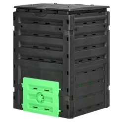 Outsunny 120 Gallon Compost Bin, Large Composter With 80 Vents And 2 Sliding Doors, Lightweight & Sturdy -Sunnydaze Decor Store GUEST caf2b097 5b92 49ce 9b6e 6ba3f3ff95e1