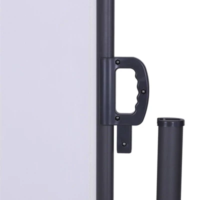 118" X 63" Retractable Outdoor Patio Balcony Deck Side Awning White - Captiva Designs 3 118" X 63" Retractable Outdoor Patio Balcony Deck Side Awning White - Captiva Designs - Image 3