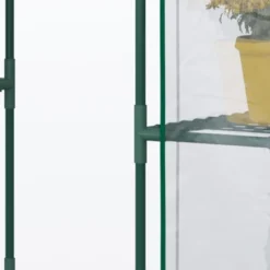 Outsunny 56" X 29" X 77" Mini Greenhouse, Walk-in Greenhouse, Garden Hot House With 4 Shelves, Roll-Up Door And Weatherized Cover, Deep Green -Sunnydaze Decor Store GUEST cbf7e9ce c137 4635 9702 7c7da18a72e4