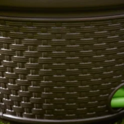 Suncast 100 Foot Resin Wicker Garden Water Hose Caddy Storage Holder Pot, Java -Sunnydaze Decor Store GUEST cbfb66dd f08f 4388 8dd4 643cbbba7bf1