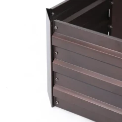 LuxenHome Brown Metal 32" X 20.2" Rectangular Garden Bed 8 LuxenHome Brown Metal 32" X 20.2" Rectangular Garden Bed -Sunnydaze Decor Store GUEST cc4e8621 5569 4c8b 956c 7ab270e682b9