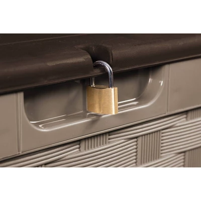 Starplast 88 Gallon Deck Box Plastic Mocha Brown 3 Starplast 88 Gallon Deck Box Plastic Mocha Brown - Image 3