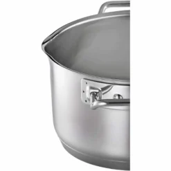 Rosle EXPERTISO Stainless Steel High Casserole Pot With Glass Lid (6.3 Inch)