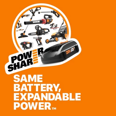 Worx WG162 20V Power Share 12" Cordless String Trimmer & Lawn Edger 8 Worx WG162 20V Power Share 12" Cordless String Trimmer & Lawn Edger - Image 8