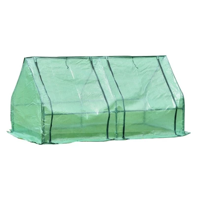 Aoodor 6' X 3 ' X 3' Portable Mini Greenhouse PE Cover 2 Zipper Door 8 Aoodor 6' X 3 ' X 3' Portable Mini Greenhouse PE Cover 2 Zipper Door - Image 8