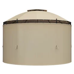 Tangkula 11.5'Outdoor Patio Round Dome Gazebo Canopy Shelter Double Roof Steel Brown -Sunnydaze Decor Store GUEST d1d952fd f78e 4a0e 816b 49e490bff20d