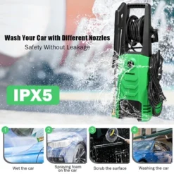 IronMax 3500PSI Electric Pressure Washer 2.6GPM 1800W W/ 4 Nozzles & Foam Lance OrangeGreen 14 IronMax 3500PSI Electric Pressure Washer 2.6GPM 1800W W/ 4 Nozzles & Foam Lance OrangeGreen -Sunnydaze Decor Store GUEST d1fe1615 8b65 43ab 8d7d 6296286d6ba3
