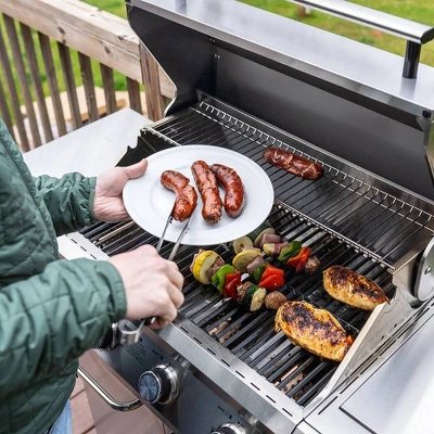 4-Burner Propane Stainless Steel Gas Grill With ClearView Lid Model 41847NG - Monument Grills 6 4-Burner Propane Stainless Steel Gas Grill With ClearView Lid Model 41847NG - Monument Grills - Image 6