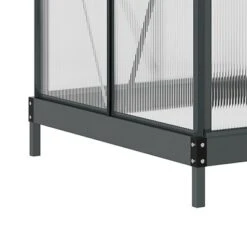 Outsunny Polycarbonate Greenhouse, Heavy Duty Outdoor Aluminum Walk-in Green House Kit With Vent & Door For Backyard Garden, Gray 12 Outsunny Polycarbonate Greenhouse, Heavy Duty Outdoor Aluminum Walk-in Green House Kit With Vent & Door For Backyard Garden, Gray -Sunnydaze Decor Store GUEST d3c3da59 51f4 4a5a 9bd1 1f980150b6b3